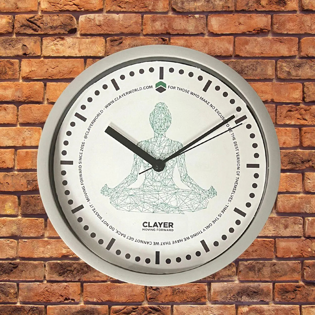 Clayer - Wall Clock 8" Yoga - CLAYER