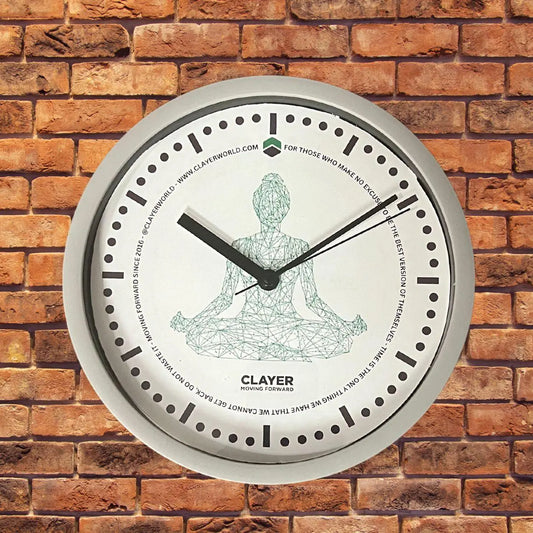 Clayer - Horloge Murale 8" Yoga - CLAYER