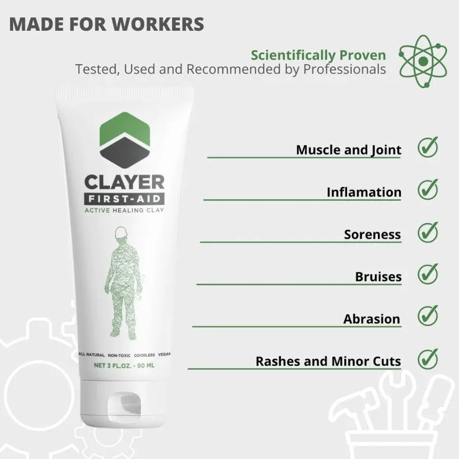 Clayer - Worker Active Relief - Recupere la arcilla de curación más rápida - CLAYER