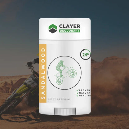 Natural Deodorant - FMX Riders 3.35 OZ - NEW FORMULA - CLAYER