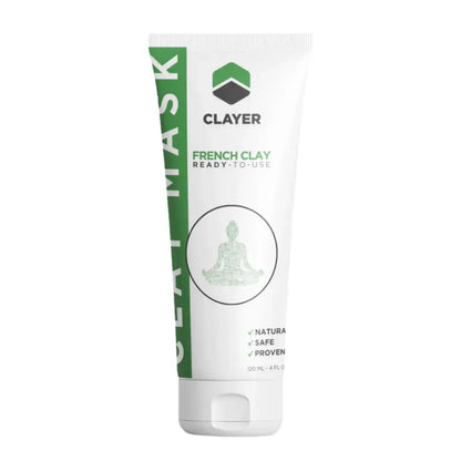 Clay Mask - 4FL.OZ. - Anti-Aging - Ready-to-Use healing clay - Facial Care CLAYER- green clay - healing clay - bentonite clay