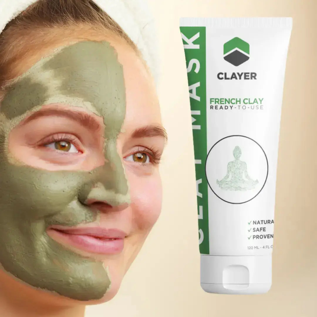 heavy metal free clay mask - 4FL.OZ. - Anti-Aging - Ready-to-Use healing clay - Facial Care - CLAYER