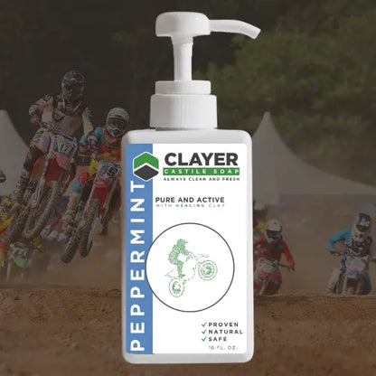 Organic Castile Soap - Motocross - FMX - 16 fl oz. - CLAYER