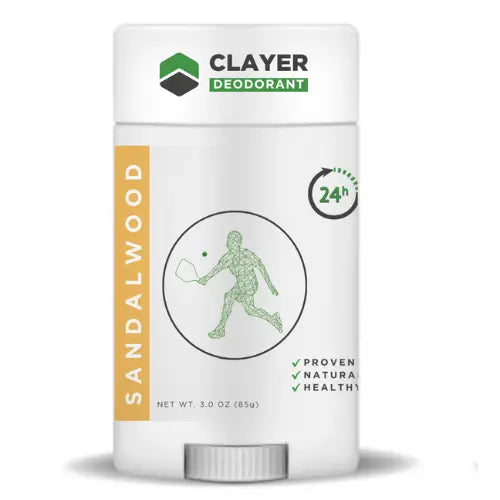 Best Natural Deodorant - PickleBall - 2.75 OZ - Aluminum Free CLAYER- green clay - healing clay - bentonite clay