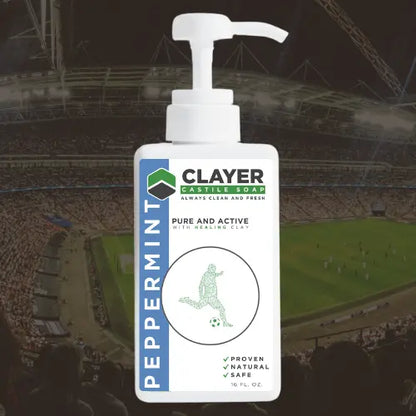 Organic Castile Soap - Soccer - 16 fl oz. - CLAYER