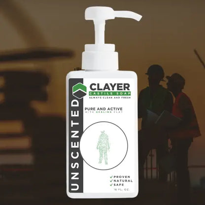 Organic Castile Soap - Workers - 16 fl oz. - CLAYER