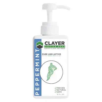 Organic Best Castile Soap - Rugby Players - 16 fl oz. - CLAYER