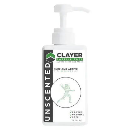 Organic Castile Soap - Football Players - 16 fl oz. - CLAYER