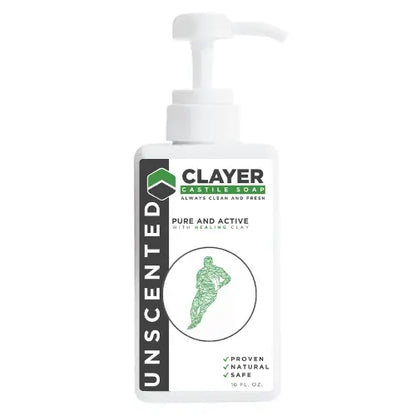 Organic Best Castile Soap - Rugby Players - 16 fl oz. - CLAYER