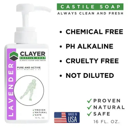 Organic Castile Soap - Roller Derby - 16 fl oz. - CLAYER