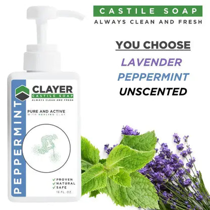 Organic Castile Soap - Bikers - 16 fl oz. - CLAYER