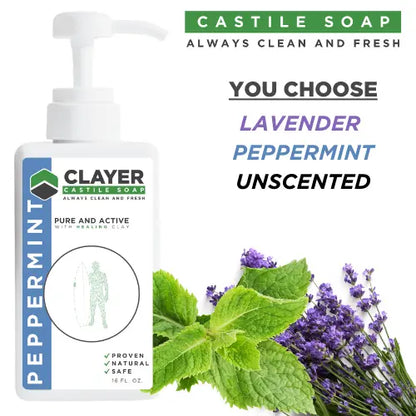 Organic Castile Soap - Surfers - 16 fl oz. - CLAYER