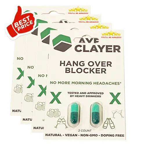 Hang-Over Blocker - Party Pack 3+ 1 ILMAINEN - CLAYER
