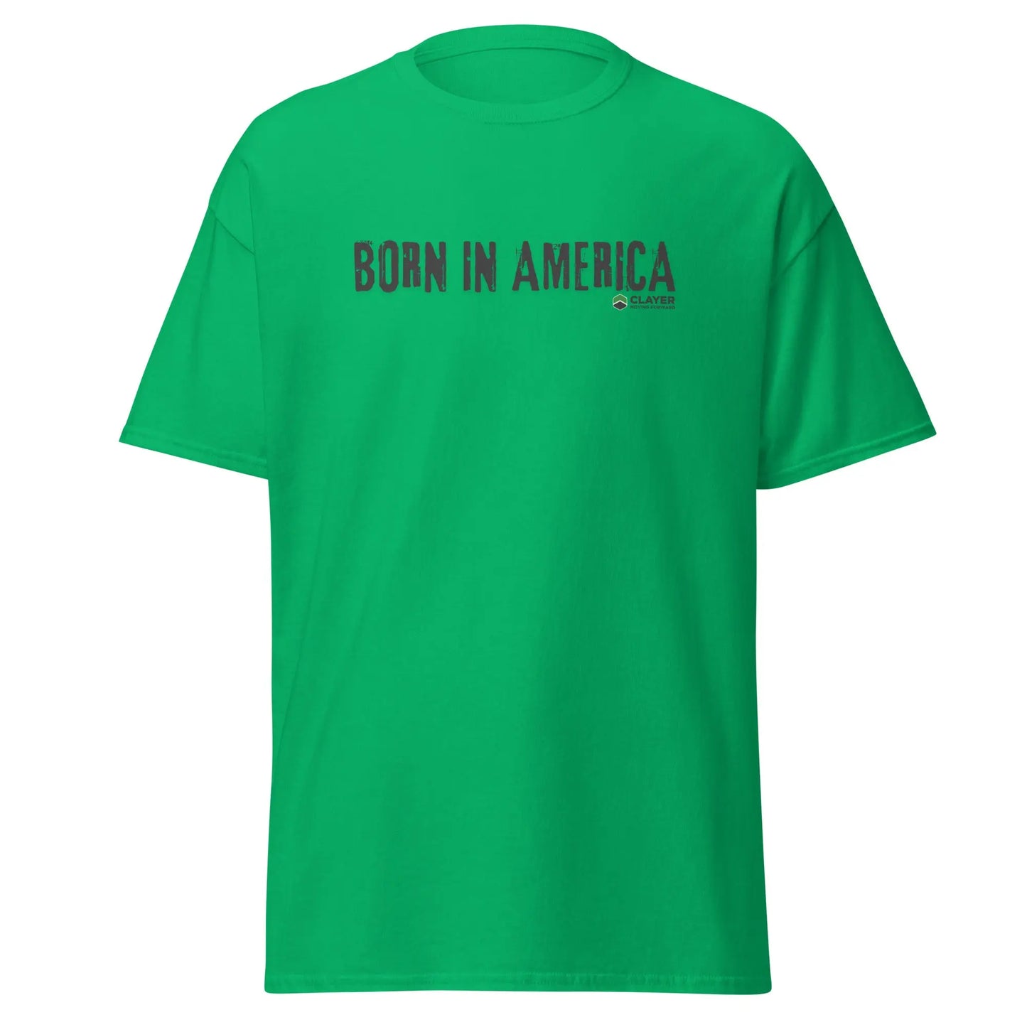 Born in America - Unisex classic tee CLAYER- green clay - healing clay - bentonite clay