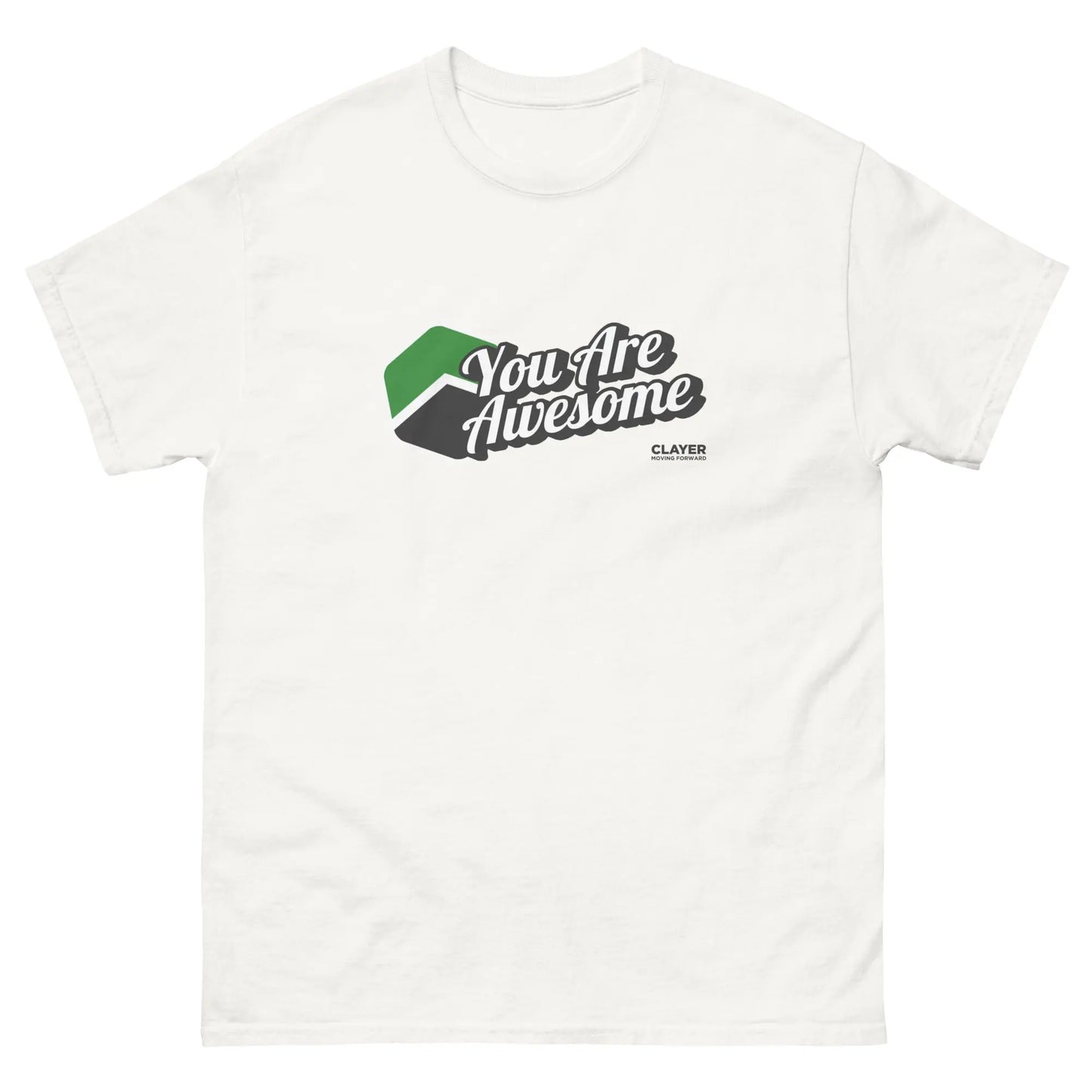 You are Awesome - 100% Cotton - Unisex classic tee CLAYER- green clay - healing clay - bentonite clay