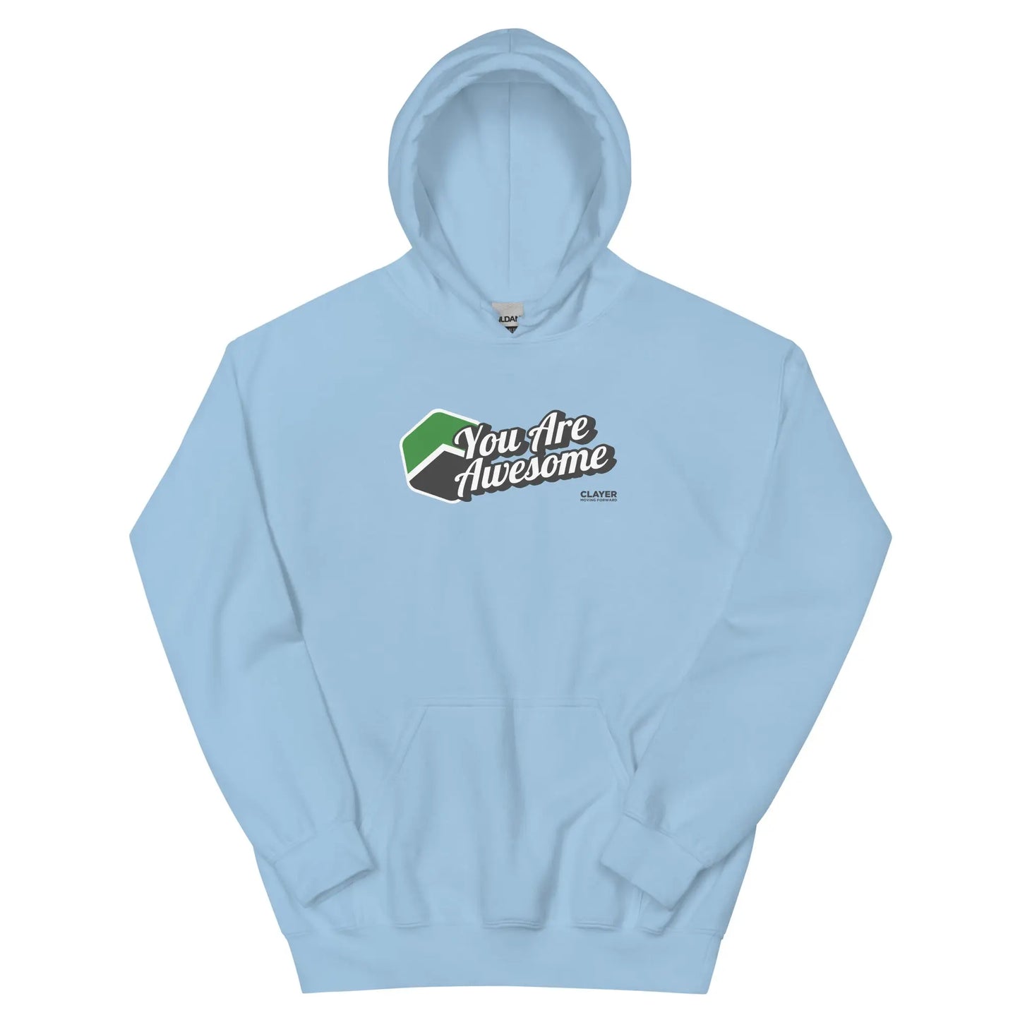 Unisex Hoodie CLAYER- green clay - healing clay - bentonite clay