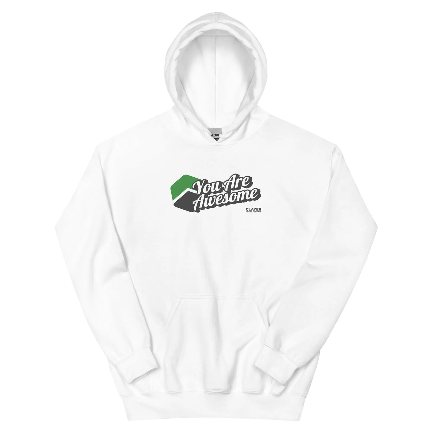 Unisex Hoodie CLAYER- green clay - healing clay - bentonite clay