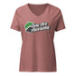 You are Awesome - Women’s relaxed v-neck t-shirt CLAYER- green clay - healing clay - bentonite clay