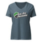 You are Awesome - Women’s relaxed v-neck t-shirt CLAYER- green clay - healing clay - bentonite clay