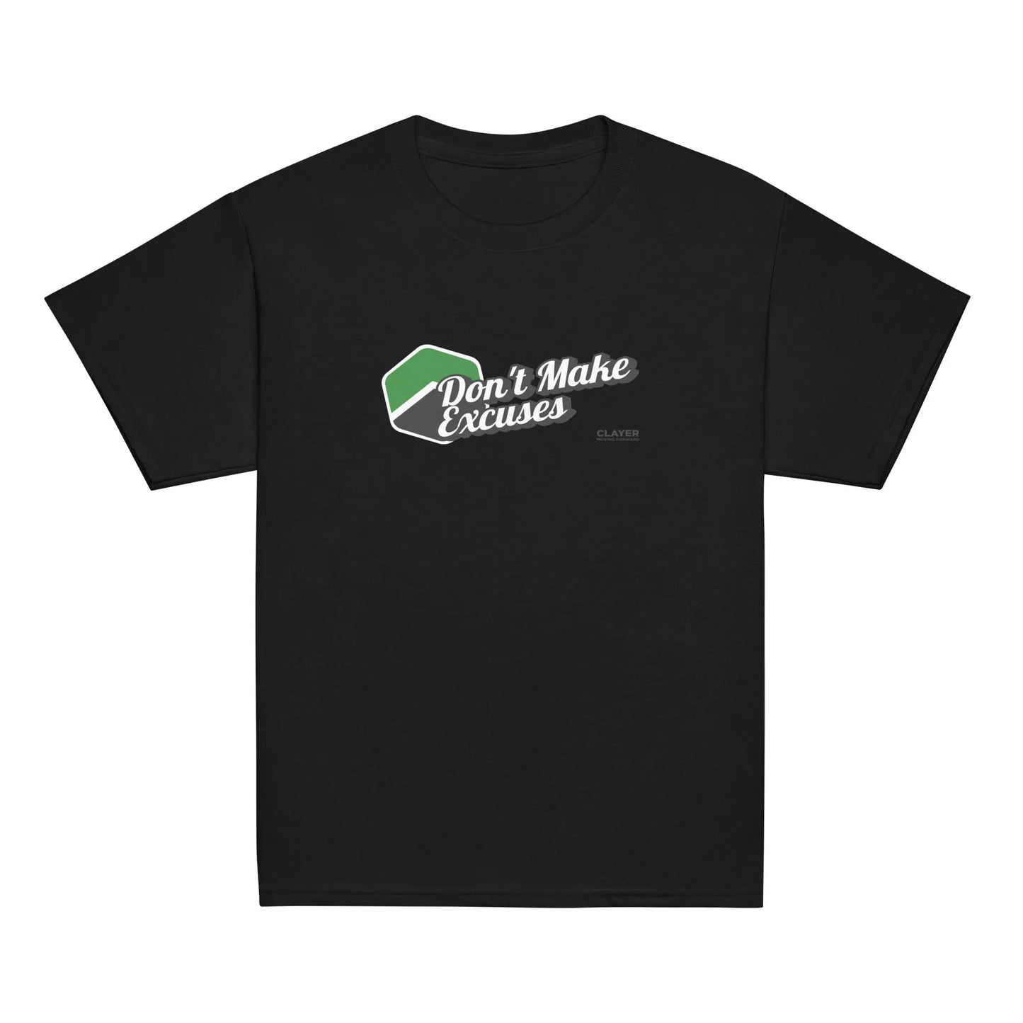 Youth classic tee - Don't make excuses - 100% Cotton CLAYER- green clay - healing clay - bentonite clay